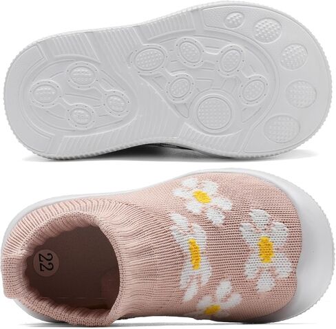 Baby Sock Shoes Toddler Walking Shoes Baby Boys Girls Breathable Soft Slip On Slippers Infant Non-Slip Sneakers in Saudi Arabia