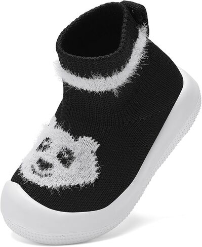 Baby Sock Shoes Toddler Walking Shoes Baby Boys Girls Breathable Soft Slip On Slippers Infant Non-Slip Sneakers in Saudi Arabia
