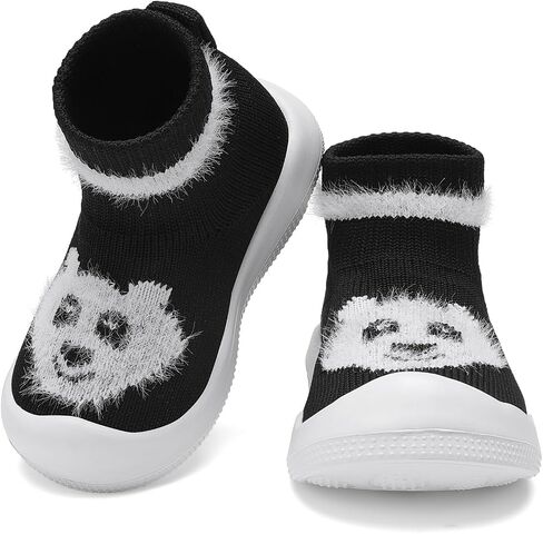 Baby Sock Shoes Toddler Walking Shoes Baby Boys Girls Breathable Soft Slip On Slippers Infant Non-Slip Sneakers in Saudi Arabia