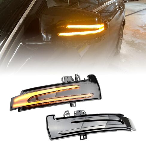 2pcs Dynamic Sequential Blink Compatible with Be-nz W204 CLA A B C E S GLA GLK CLS Class W176 W212 LED Side Mirror Turn Signal Light Assembly in Saudi Arabia