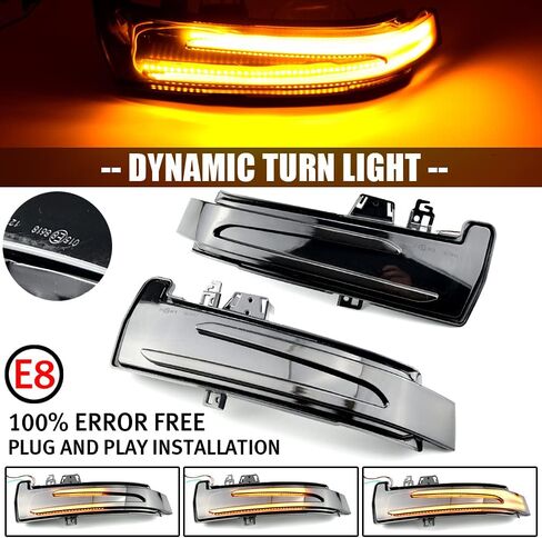 2pcs Dynamic Sequential Blink Compatible with Be-nz W204 CLA A B C E S GLA GLK CLS Class W176 W212 LED Side Mirror Turn Signal Light Assembly in Saudi Arabia