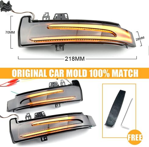 2pcs Dynamic Sequential Blink Compatible with Be-nz W204 CLA A B C E S GLA GLK CLS Class W176 W212 LED Side Mirror Turn Signal Light Assembly in Saudi Arabia