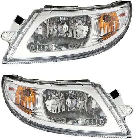 Headlights DRL for International Harvester 3200 3300 4100 SBA 4200 4300 4400LP 4400 4900 8500 TranStar 8600 Truck, Headlight Assembly 2002-2018 Headlamp Replacement Left and Right(A Pair) in Saudi Arabia