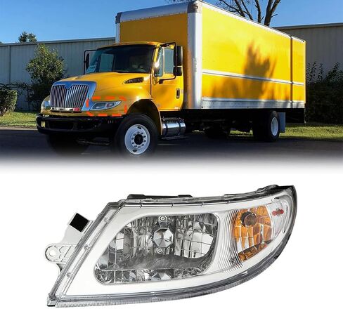 Headlights DRL for International Harvester 3200 3300 4100 SBA 4200 4300 4400LP 4400 4900 8500 TranStar 8600 Truck, Headlight Assembly 2002-2018 Headlamp Replacement Left and Right(A Pair) in Saudi Arabia