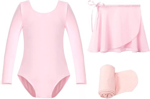 Stelle Ballet Leotards for Girls with Dance Skirt and Tights Toddler Ballet Dress Outfit Combo (Toddler/Little Kid/Big Kid) in Saudi Arabia