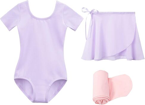 Stelle Ballet Leotards for Girls with Dance Skirt and Tights Toddler Ballet Dress Outfit Combo (Toddler/Little Kid/Big Kid) in Saudi Arabia