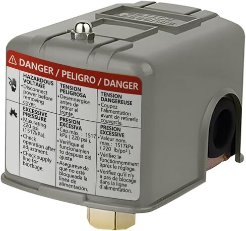 Water Pressure Switch 30-50 psi Well Pump Pressure Switch Electric Auto Control Adjustable Differential 1/4" Female NPT in Saudi Arabia