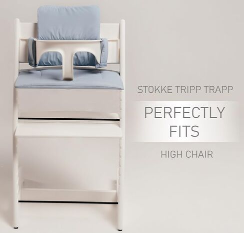 وسادة متوافقة مع Stokke Tripp Trapp - وسادة مقعد ناعمة مقاومة للماء للرضع والرضع والأطفال الصغار - ملحقات الكراسي العالية، سهلة التركيب والتنظيف - Dreamy Sky in Saudi Arabia