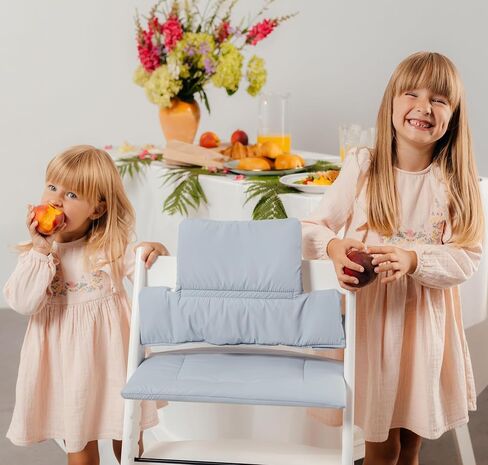 وسادة متوافقة مع Stokke Tripp Trapp - وسادة مقعد ناعمة مقاومة للماء للرضع والرضع والأطفال الصغار - ملحقات الكراسي العالية، سهلة التركيب والتنظيف - Dreamy Sky in Saudi Arabia
