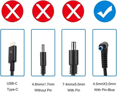 MiliPow 200W Replacement Power Supply Laptop AC Adapter Compatible with HP Pavilion Gaming 15 17 Envy 15 17,Hp ZBook G3 G4 G5 G6 G7 15 15t 17 17t, ADP-200HB B L00818-850 TPN-DA10 Power Supply in Kuwait