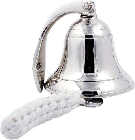Nautical Wall Hanging Ship Bell 4", Silver Chrome in Saudi Arabia