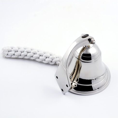 Nautical Wall Hanging Ship Bell 4", Silver Chrome in Saudi Arabia