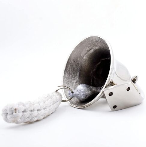 Nautical Wall Hanging Ship Bell 4", Silver Chrome in Saudi Arabia