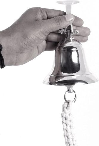 Nautical Wall Hanging Ship Bell 4", Silver Chrome in Saudi Arabia
