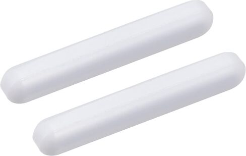 MECCANIXITY Magnetic Stirrer Mixer Stir Bar Rod 50mm(1.97") Cylinder Shape PTFE Coating Magnet White for Laboratory Pack of 2 in Saudi Arabia