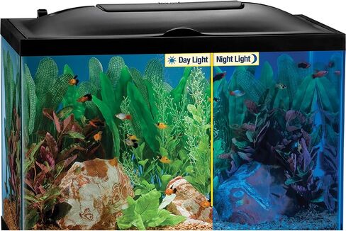 Marineland LED Light Hood For Aquariums, 20 Inches By 10 Inches, Natural Shimmering Light With Night Light Effect in Kuwait