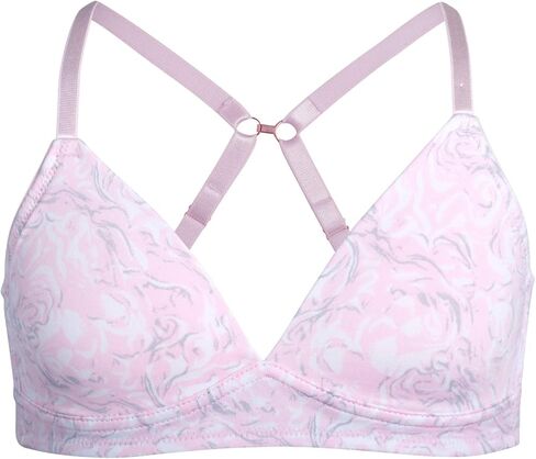 Danskin Girls' Training Bras - 3 Pack/6 Pack Molded Microfiber A-Cup Bra with J Hook Straps - No Wire Bra for Girls (30A-36A) in Saudi Arabia