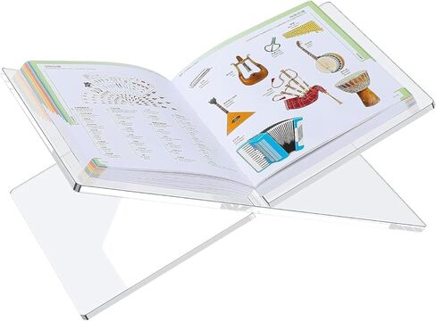 حامل كتب، حامل كتب، حامل عرض كتب، حامل كتب، حامل كتب للقراءة، حامل كتب الطبخ، حامل كتب أكريليك، حوامل كتب للمطبخ، حامل كتب الطبخ للمطبخ (شفاف) in Kuwait