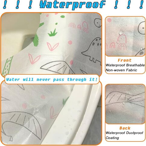 20Pcs Toilet Seat Covers Disposable for Home & Travel, Waterproof Non-slip Toddle Potty Training Toilet Seat Covers for Baby Child Adult Daily Use in Saudi Arabia
