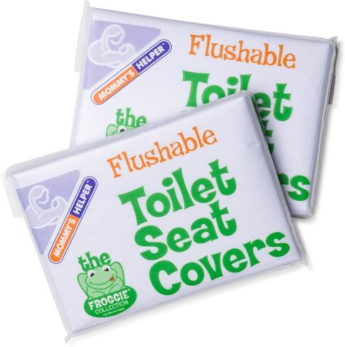 أغطية مقاعد المرحاض القابلة للغسل من Mommy's Helper، باللون الأبيض in Kuwait