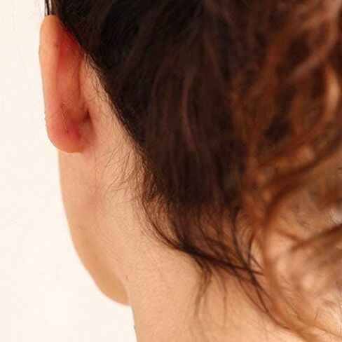 Pair of Wave Ear climbers, Unique Hammered 925 Sterling Silver Statement Glam Crawler Earrings, Lightning Ear Sweeps, Length 1 Inch, Cool Handmade Jewelry for Women by Sigalagia in Saudi Arabia