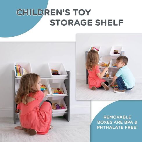 Humble Crew Storage Organizer, 9, Grey Bins/White Panel in Saudi Arabia