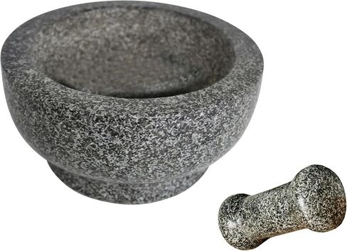 IMUSA USA Super Heavy Traditional Granite Molcajete Spice Grinder, 8-Inch, Gray, 8 in Saudi Arabia