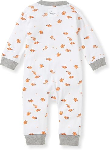 Burt's Bees Baby Baby Girls Pajamas, Sleep and Play Loose Fit, 100% Organic Cotton, Soft One-piece PJs, Diagonal Zip Up Romper Newborn Essentials with Interior Zipper Guard in sizes NB to 6-9 Months in Saudi Arabia