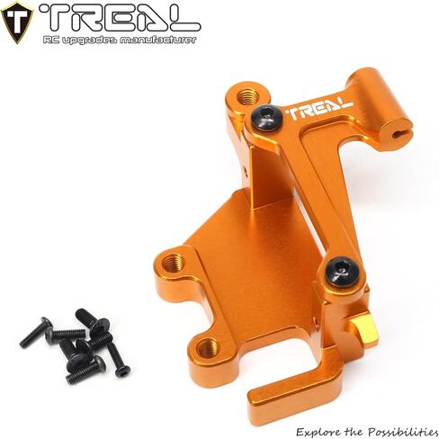 TREAL Promoto-MX Caliper Servo Mount Aluminum 7075 Upgrades for LOSI 1/4 Promoto MX Motorcycle (Black) in Saudi Arabia