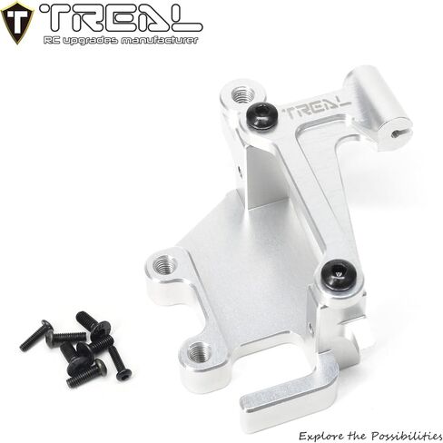 TREAL Promoto-MX Caliper Servo Mount Aluminum 7075 Upgrades for LOSI 1/4 Promoto MX Motorcycle (Black) in Saudi Arabia