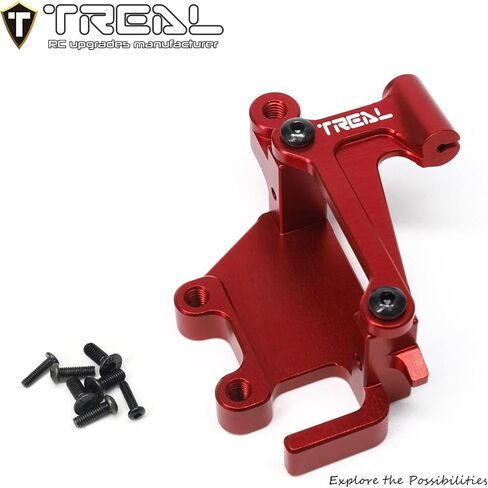 TREAL Promoto-MX Caliper Servo Mount Aluminum 7075 Upgrades for LOSI 1/4 Promoto MX Motorcycle (Black) in Saudi Arabia