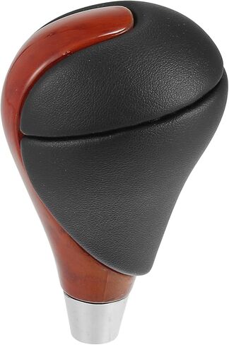 X AUTOHAUX Car Auto Automatic Gear Stick Shift Knob for Lexus ES350 2007-2015 GS450 2007-2011 for Lexus RX450h Black Faux Leather Brown in Saudi Arabia