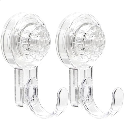 Wreath Door Hanger,Suction Cup Hooks Wreath Hangers for Front Door,2pcs Clear Heavy Duty Suction Cups Wreath Hanger for Window Glass Door Easter Halloween Christmas Welcome Sign for Front Door Décor in Saudi Arabia