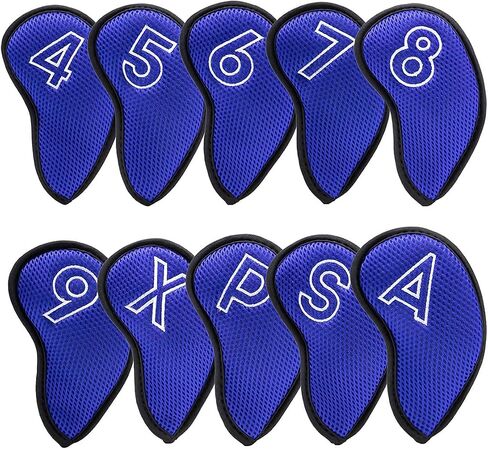 Barudan Golf Lightweight Golf Club Covers Headcovers Head Covers Club Protections 10Pcs/Pack - Meshy and Foam Made for Oversized Standard Size Small Size - Indoor and Outdoor Golf Gears in Saudi Arabia