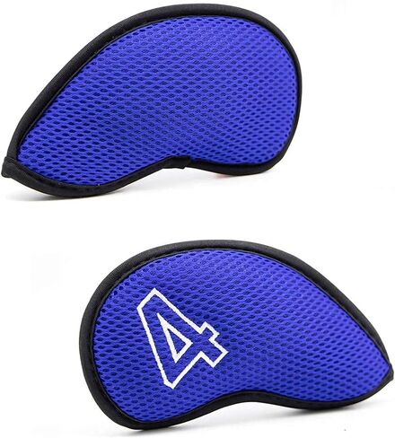Barudan Golf Lightweight Golf Club Covers Headcovers Head Covers Club Protections 10Pcs/Pack - Meshy and Foam Made for Oversized Standard Size Small Size - Indoor and Outdoor Golf Gears in Saudi Arabia