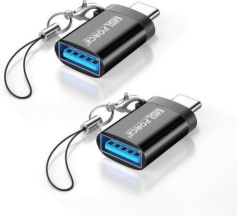 Japanese Brand, USB C to USB Adapter 2 Pack, USB Type-C to USB 3 OTG Cable, USB to USB C Adapter Cable Converter for MacBook Pro/Air, iPhone 15,15 Pro,Pro Max, Galaxy S20 and More in Saudi Arabia