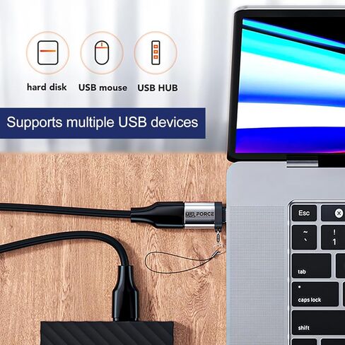 Japanese Brand, USB C to USB Adapter 2 Pack, USB Type-C to USB 3 OTG Cable, USB to USB C Adapter Cable Converter for MacBook Pro/Air, iPhone 15,15 Pro,Pro Max, Galaxy S20 and More in Saudi Arabia