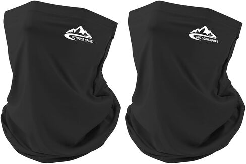 2 pack Neck Gaiter Face Cover Scarf，Sun Cooling Scarf Mask Face Cover for Men Women in Saudi Arabia