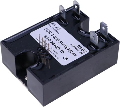 مرحل الحالة الصلبة المزدوج SSR 4-15VDC مدخلات 280VAC 40A D2440D-10 مناسب للتشغيل العشوائي in Saudi Arabia