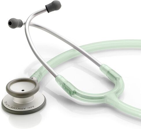 ADC Adscope Lite Model 619 Ultra Lightweight Clinician Stethoscope with Tunable AFD Technology, Lifetime Warranty, Rose Gold with Black Tubing in Saudi Arabia