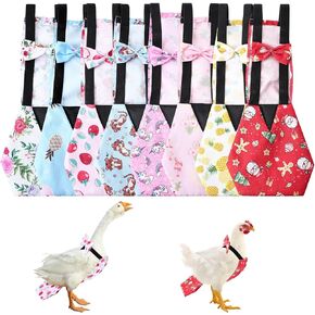 8 Pcs Chicken Diapers Medium Reusable Duck Diapers Waterproof and Adjustable Chicken Accessories Poultry in Saudi Arabia