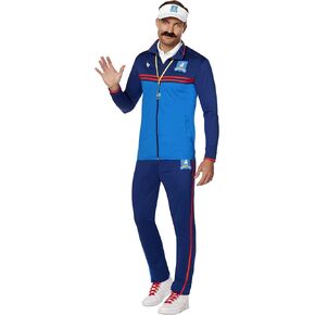 Spirit Halloween Ted Lasso Adult Ted Lasso Track Suit Costume | Officially Licensed | Easy Halloween Costume | Blue Tracksuit in Kuwait