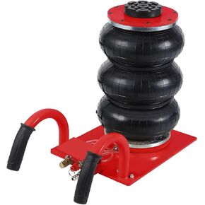 3-Ton Red Air Bag Jack – 6600lbs Heavy-Duty Pneumatic Lift for Trucks & SUVs | 5.5"-15.7" Rapid Lift, Semi-Round Handle & Triple Safety Valves in Kuwait