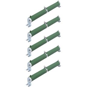 5X 200W Watt 100 Ohm Ceramic Tube Adjustable Rheostat Resistor Green in Saudi Arabia