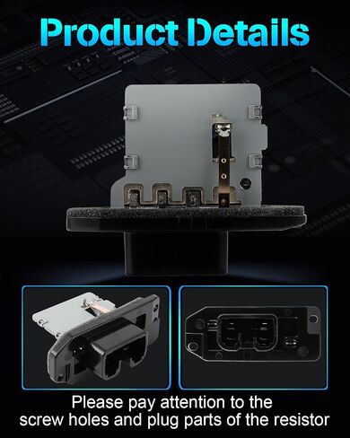 ECCPP AC Blower Motor Resistor Fit for 1997-2003 for Toyota Camry/1999-2003 for Toyota Solara HVAC Heater Blower Resistor Control Module RU322, RU322T, 3A1215, 8713833030, 8713833060 Replacement in Saudi Arabia