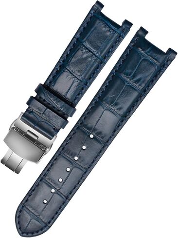 SERDAS Genuine Leather Watchband For GC 22 * 13mm 20 * 11mm Notched Strap Withstainless Steel Butterfly Buckle Men And Women Watch Belt in Kuwait
