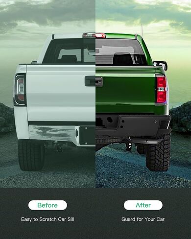 SCITOO Heavy Duty Steel Rear Bumper fit for 2014-2018 for Chevy for Silverado 1500 for GMC for Sierra 1500 w/Park Texture Black Bumper,Comes with Parking Sensor Holes in Saudi Arabia