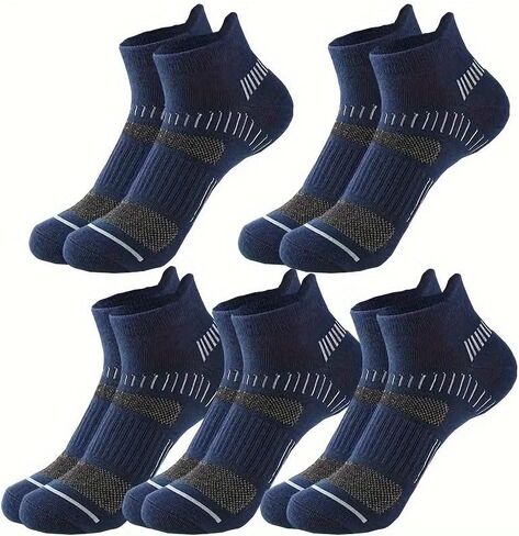Socks for Men, Suitable for All Seasons, Sweat Wicking and Breathable (5 Pairs) in Saudi Arabia