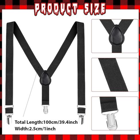 3 Pcs Halloween Dog Catcher Costume Set Include Hat Bowtie Suspenders and Butterfly Net for Men Women Dress Up in Saudi Arabia