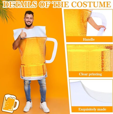 Mepase Oktoberfest كوب للبيرة زي للرجال الكبار هالوين الكحول البيرة الزجاج وتتسابق لحزب أكتوبر الألماني Bier تأثيري in Kuwait